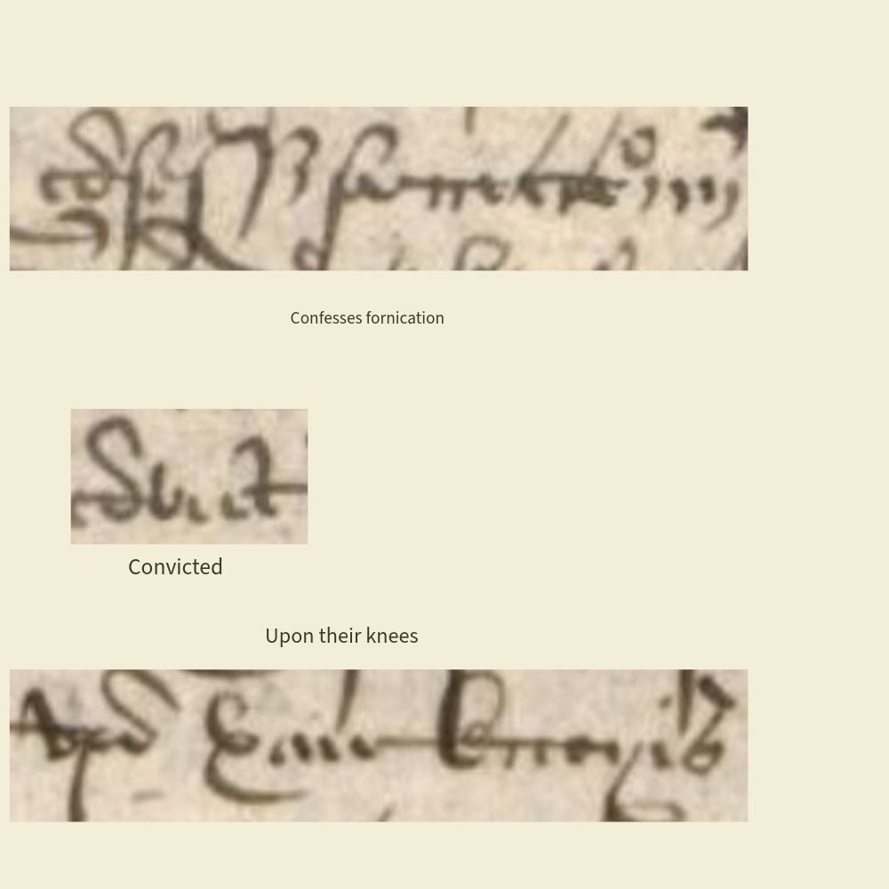 The difficult task of transcribing old @'ecretary hand'.